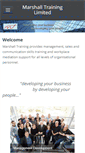 Mobile Screenshot of marshalltraining.co.uk