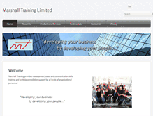 Tablet Screenshot of marshalltraining.co.uk